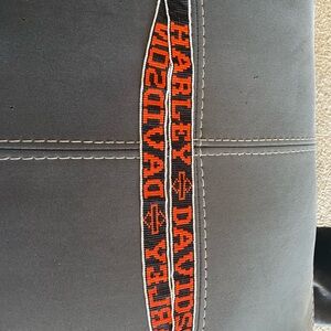 Harley-Davidson Black and Orange Beaded Lanyard